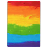 Rainbow Oil Paint Pride Klembord – LGBT Gay (Achterkant)