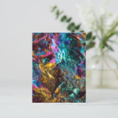 Rainbow Oil Slick Crystal Rock Briefkaart (Staand voorkant)