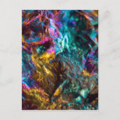 Rainbow Oil Slick Crystal Rock Briefkaart (Voorkant)