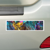 Rainbow Oil Slick Crystal Rock Bumpersticker (Op auto)