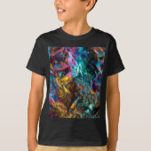 Rainbow Oil Slick Crystal Rock T-shirt (Voorkant)