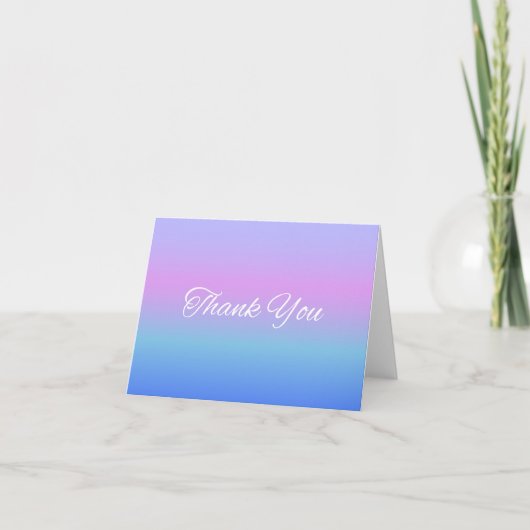 Rainbow Ombre Bedankt (Voorkant)