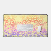 Rainbow Ombre Butterfly & Ladybugs Bureaumat (Keyboard & Muis)
