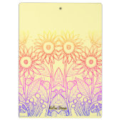 Rainbow Ombre Butterfly & Ladybugs Klembord (Achterkant)