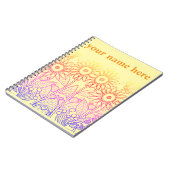 Rainbow Ombre Butterfly & Ladybugs Notitieboek (Linkerzijde)