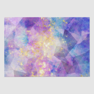 Rainbow Ombre en Gold Fire Opal Pattern Tissuepapier