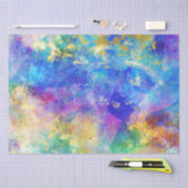 Rainbow Ombre en Gold Fire Opal Pattern Tissuepapier (Craft)