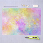 Rainbow Ombre en Gold Fire Opal Pattern Tissuepapier (Craft)