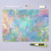 Rainbow Ombre en Gold Fire Opal Pattern Tissuepapier (Craft)