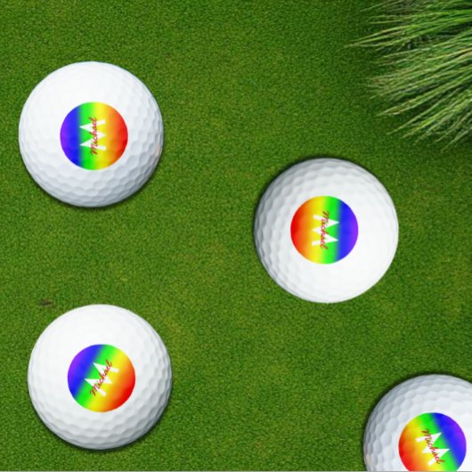 Rainbow Ombre Golfballen