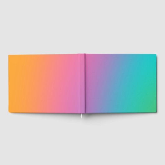 Rainbow Ombre gradiënt vervagen Abstract ontwerp Gastenboek (Volledig)