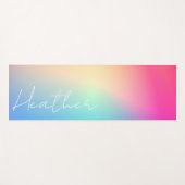 Rainbow Ombre Gradient Yogamat (Voorkant (horizontaal))