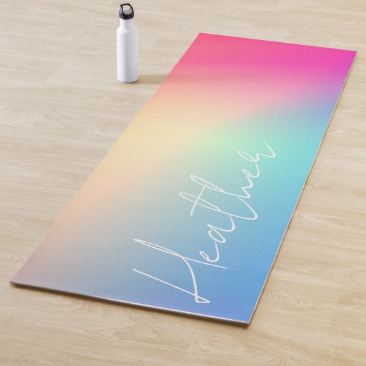 Rainbow Ombre Gradient Yogamat (In situ)