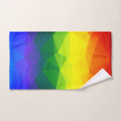 Rainbow Ombre Polygon Bad Handdoek (Handdoek)
