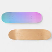 Rainbow Ombre Square Pixel Skateboard (Horizontaal)