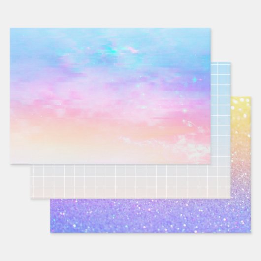 Rainbow Ombre Trio Inpakpapier Vel (Set)