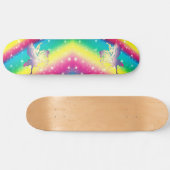 Rainbow Ombre Unicorn Skateboard (Horz)