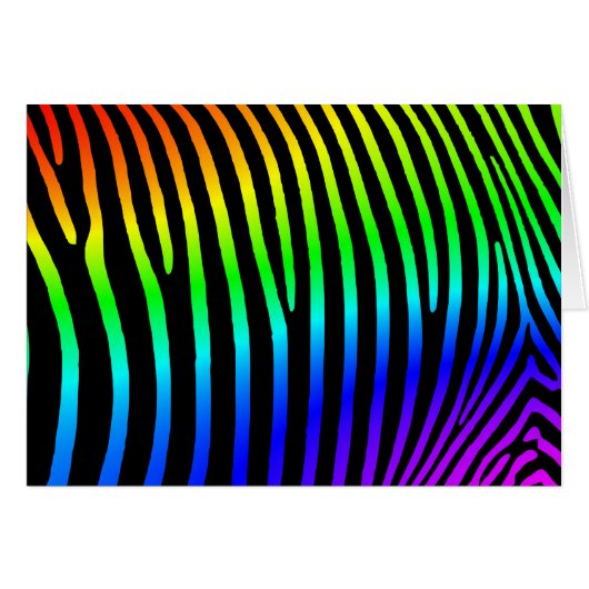 Rainbow Ombre Zebra Stripes (Devant horizontal)