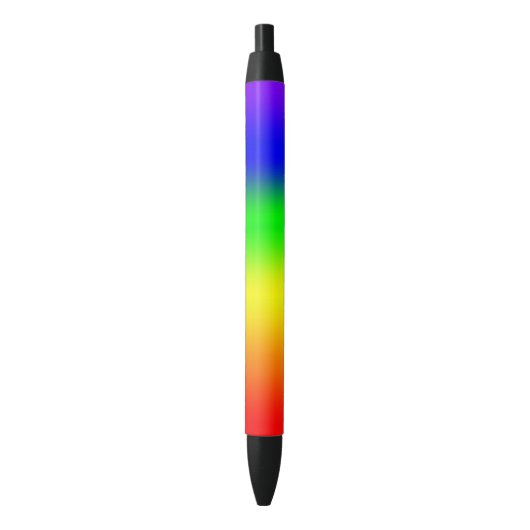 Rainbow Ombre Zwarte Inkt Pen (Voorkant Verticaal)