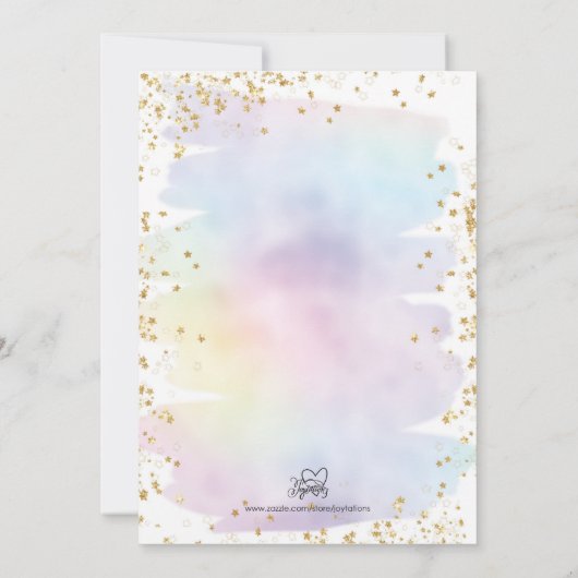 Rainbow Onederday Invitation  (Dos)