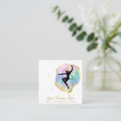 *~* Rainbow Opal Goddess Celestial Magic Cosmos Vierkante Visitekaartje (Staand voorkant)