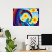 Rainbow Orbs Poster (Thuiskantoor)