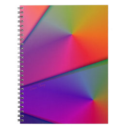 Rainbow Origami - Indigo & Magenta Swirls Notitieboek