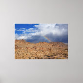 Rainbow over Alabama Hills Canvas Afdruk (Voorkant)