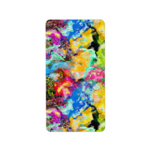 Rainbow Oyster Shell Abstract Etiket