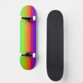 Rainbow Paars Red Oranje Yellow Green Blue Art Skateboard (Voorkant)