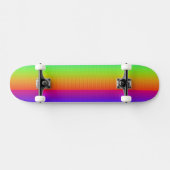 Rainbow Paars Red Oranje Yellow Green Blue Art Skateboard (Horizontaal)
