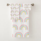 Rainbow Painbow Pattern Towel Set Bad Handdoek (Insitu)