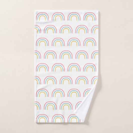 Rainbow Painbow Pattern Towel Set Bad Handdoek (Handdoek)