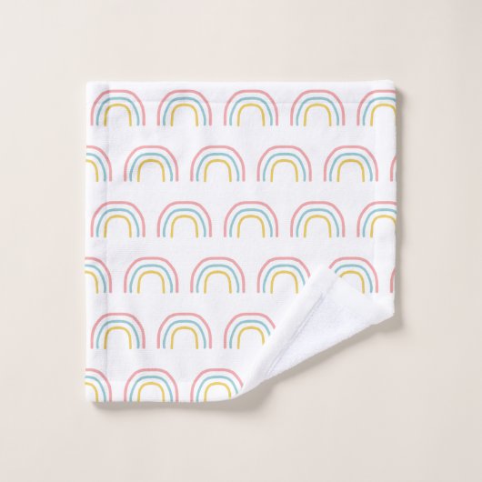 Rainbow Painbow Pattern Towel Set Bad Handdoek (Wasdoekje)