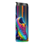 Rainbow Paint Drip Soccer Gear Thermosbeker (Geroteerd rechts)