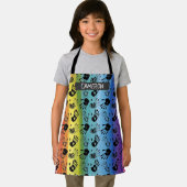 Rainbow Paint Handprint All-Over Print Schort (Insitu)