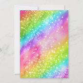 Rainbow Paint Party Anniversaire Invitation (Dos)