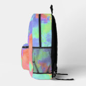 Rainbow Paint Splatter, effect Bedrukte Rugzak (Rechts)