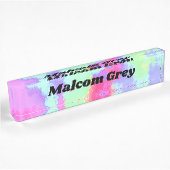 Rainbow Paint Splatter, effect Naambordje