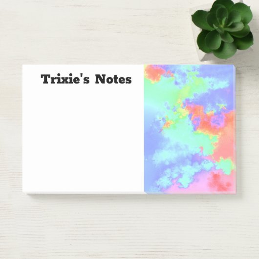 Rainbow Paint Splatter, effect Post-it® Notes (Kantoor)
