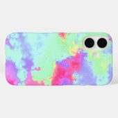 Rainbow Paint Splatter iPhone 16 Hoesje (Achterkant (horizontaal))