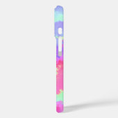 Rainbow Paint Splatter iPhone 16 Hoesje (Achterkant / Links)