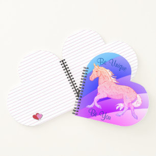 Rainbow Palomino Horse (pastelregenboog) Notitieboek