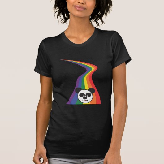 Rainbow Panda T-shirt (Voorkant)