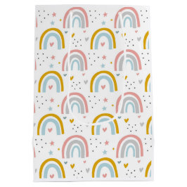 Rainbow Paper Gift Bag voor Birthday, Baby shower Medium Cadeauzakje