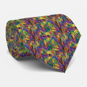 Rainbow Paperclips Stropdas (Opgerold)
