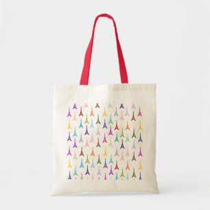 Rainbow Paris Eiffeltoren patroon Tote Bag