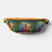 "Rainbow Parrot Bliss" Heuptasje (Liggend)