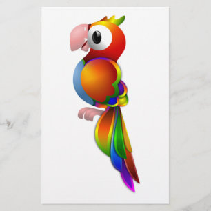 RAINBOW PARROT BRIEFPAPIER
