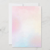 Rainbow Party 5e anniversaire Invitation (Dos)